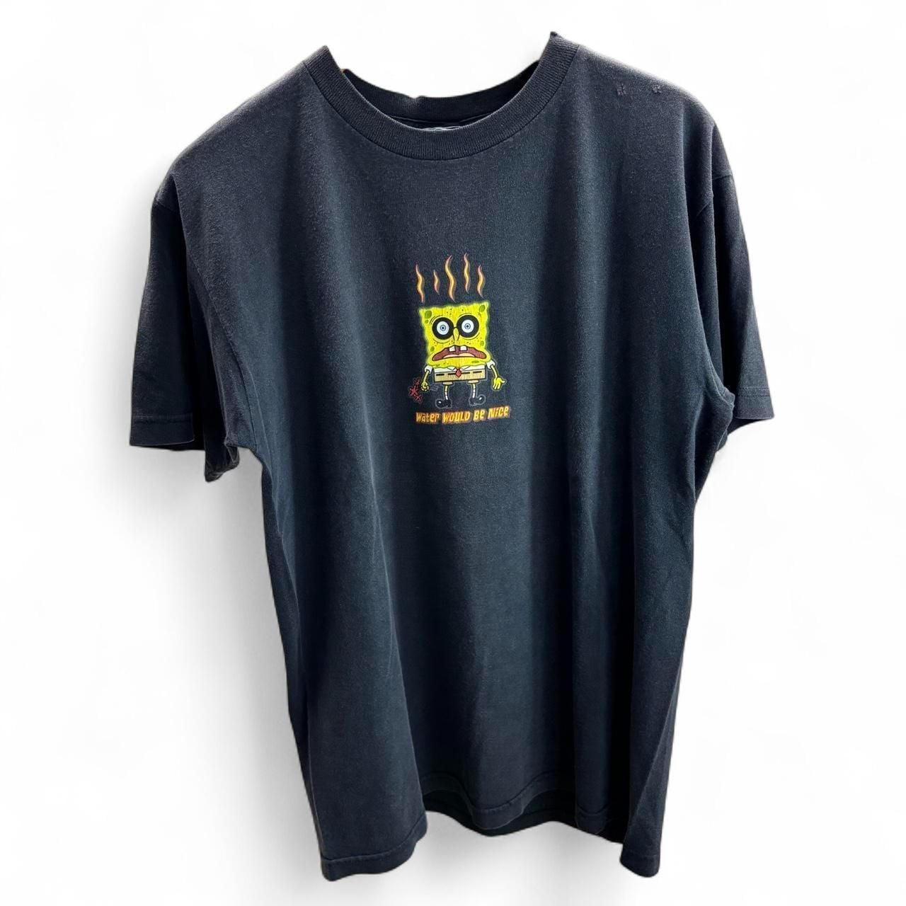 Nickelodeon Vintage 2002 SpongeBob SquarePants T-Shirt Large Black 1