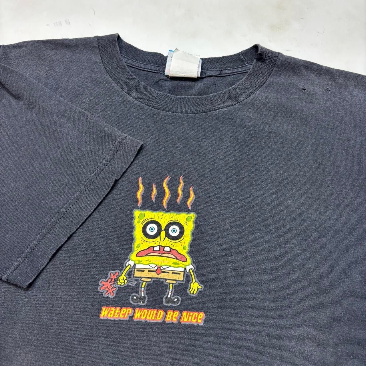 Nickelodeon Vintage 2002 SpongeBob SquarePants T-Shirt Large Black 8