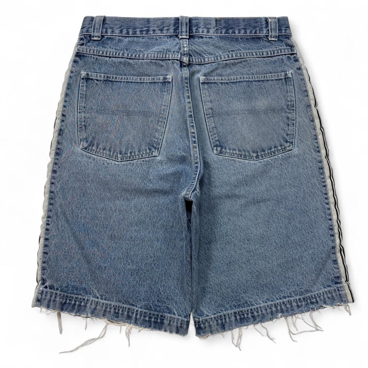 Vintage Bull Head Jnco Style Jorts Size 33 Blue Denim Skater Shorts 6