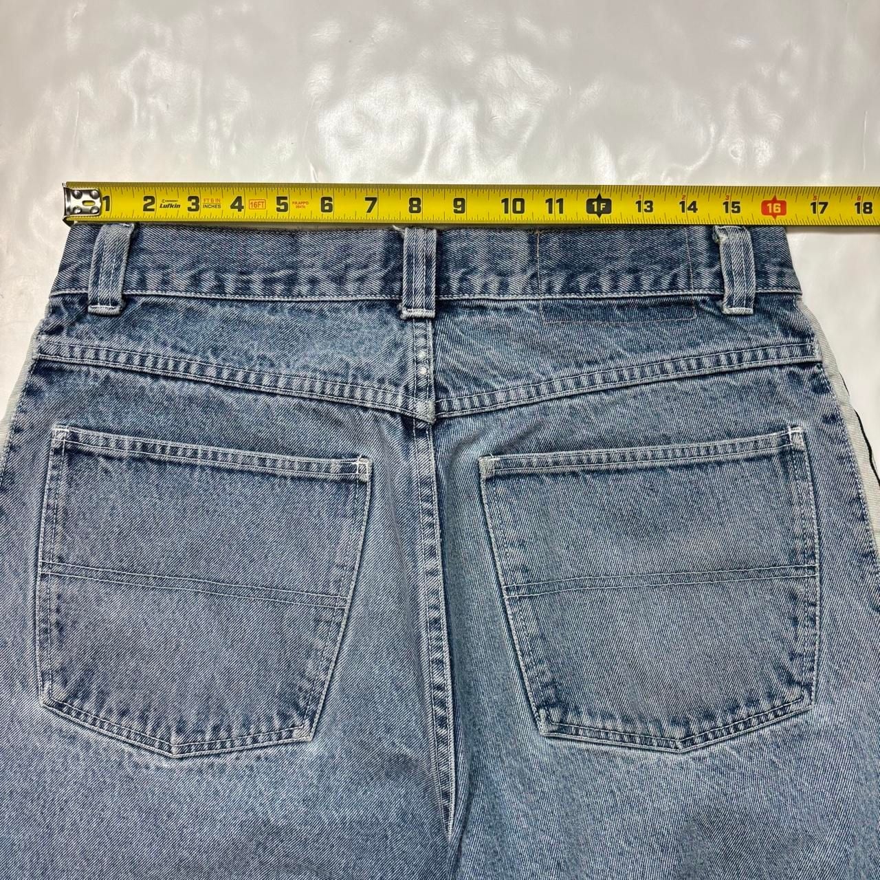 Vintage Bull Head Jnco Style Jorts Size 33 Blue Denim Skater Shorts 7