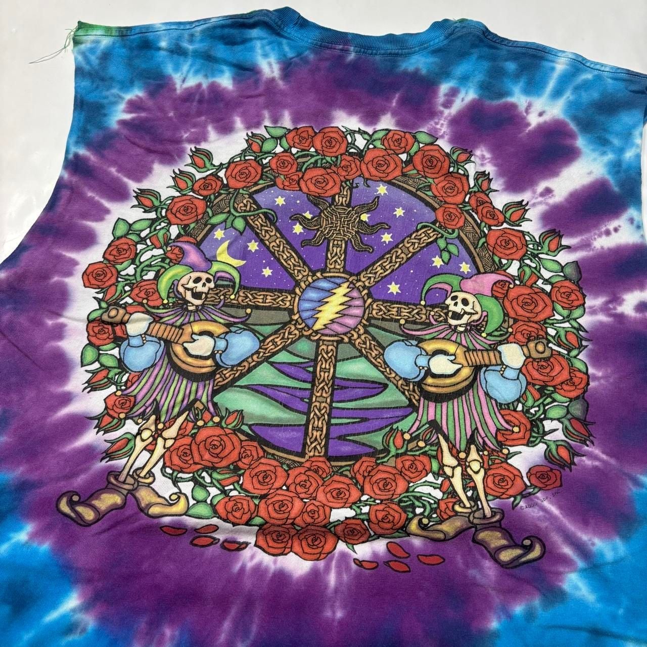 Liquid Blue Grateful Dead Tank Top Size L Tie-Dye 2000 7