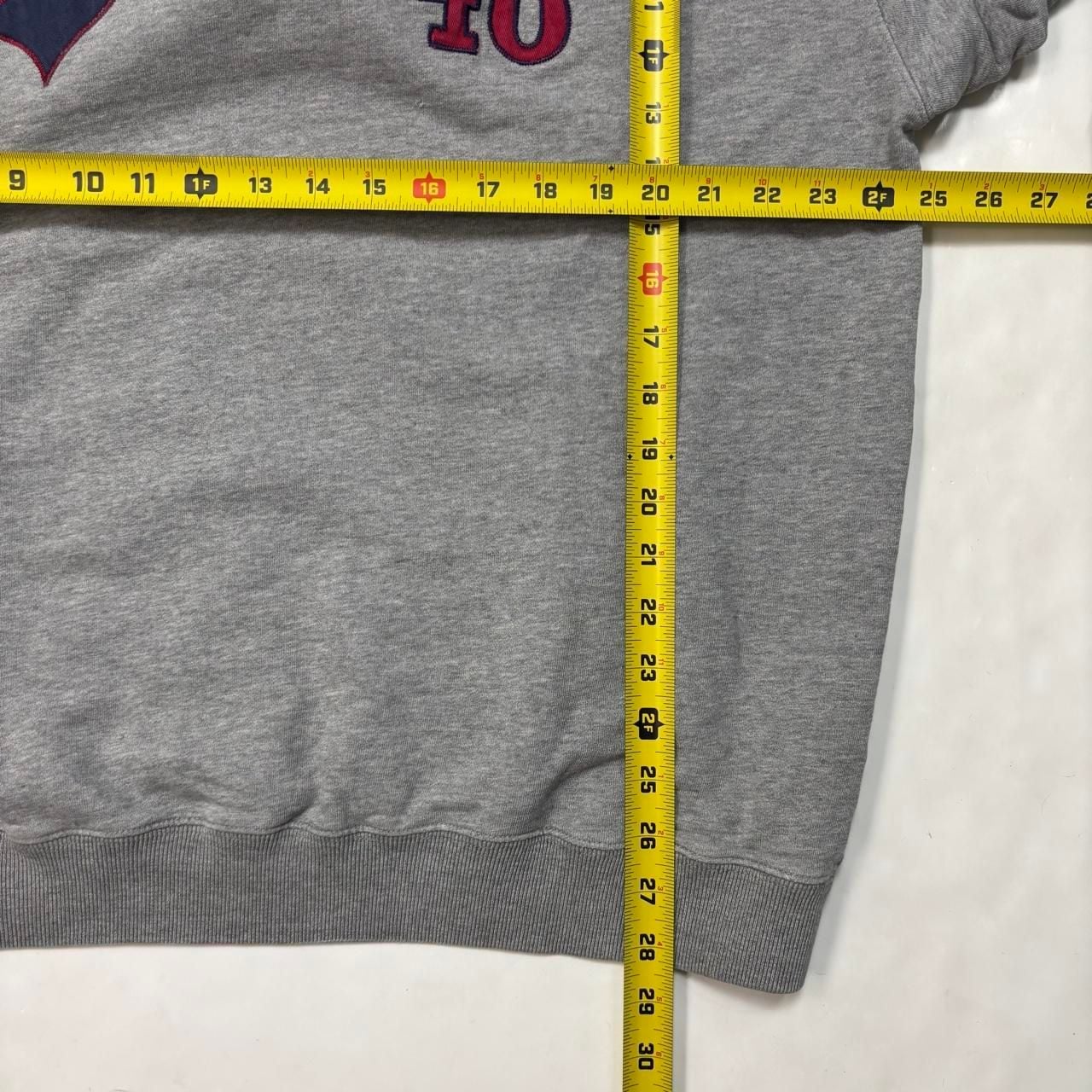 Tommy Hilfiger 90s Embroidered Hoodie Size XL Grey Pullover 6