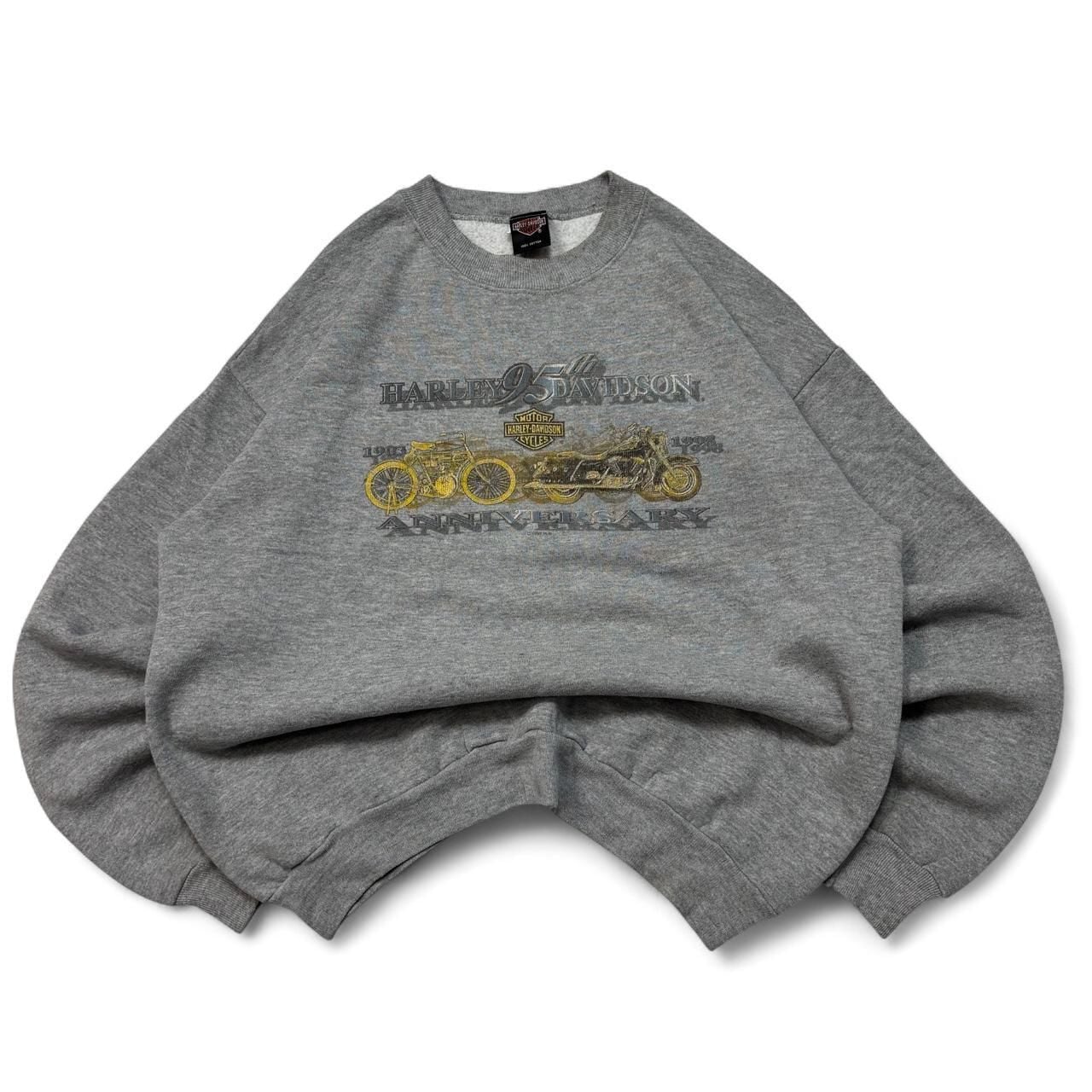Harley Davidson 95th Anniversary Sweatshirt XL Grey 1997 Vintage 2