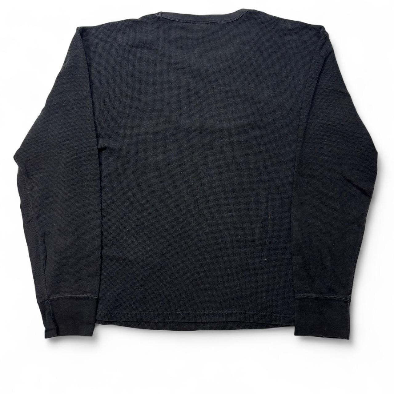 Rockware AC/DC Back In Black Long Sleeve Waffle Shirt Size XXL 6