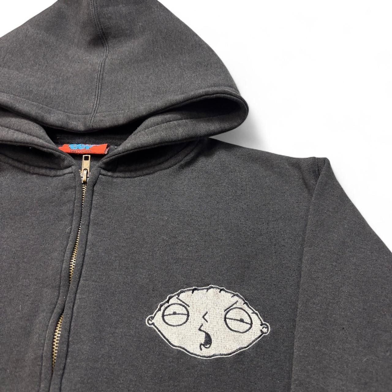 Family Guy Stewie Zip Up Hoodie Size S Black 2004 Vintage 5