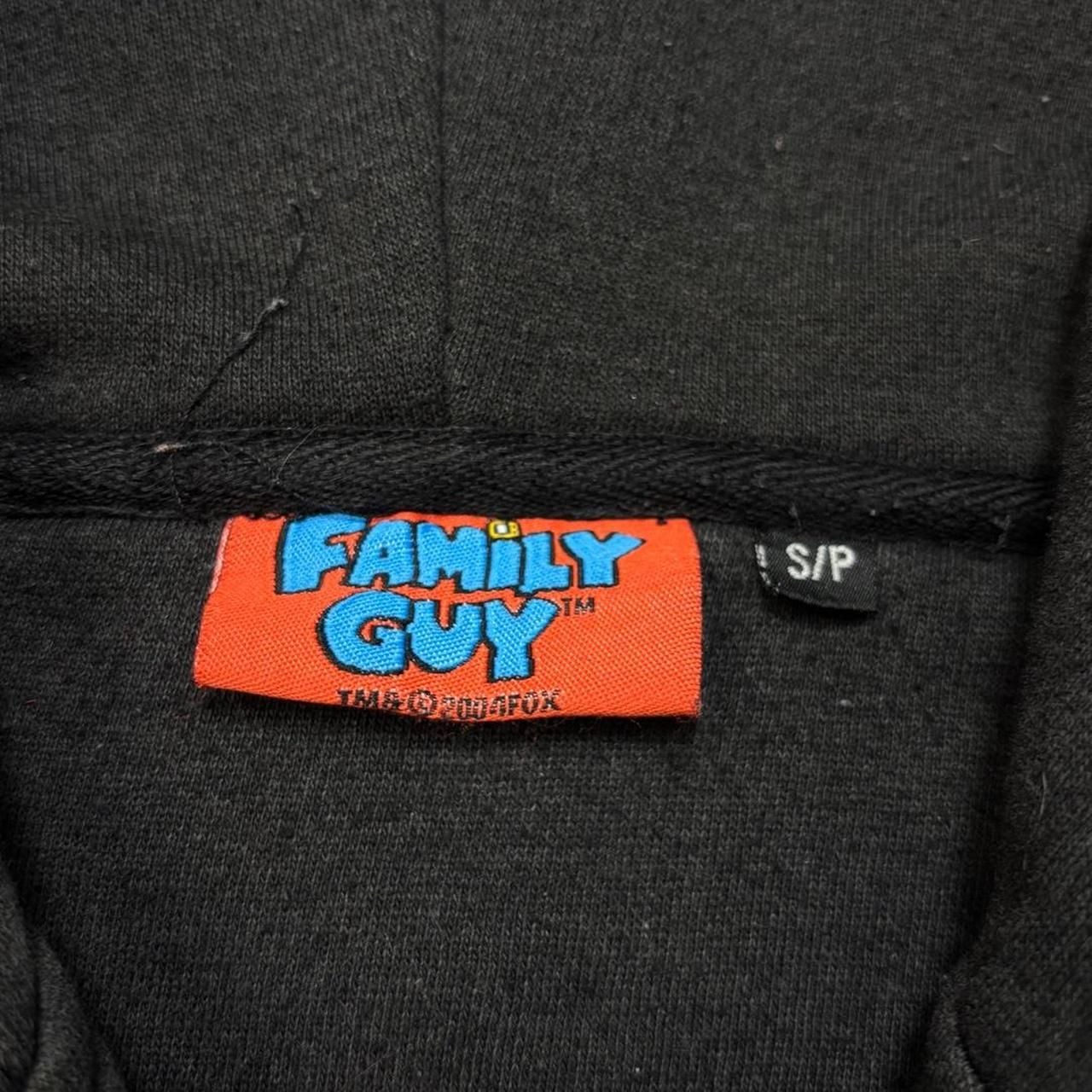 Family Guy Stewie Zip Up Hoodie Size S Black 2004 Vintage 6