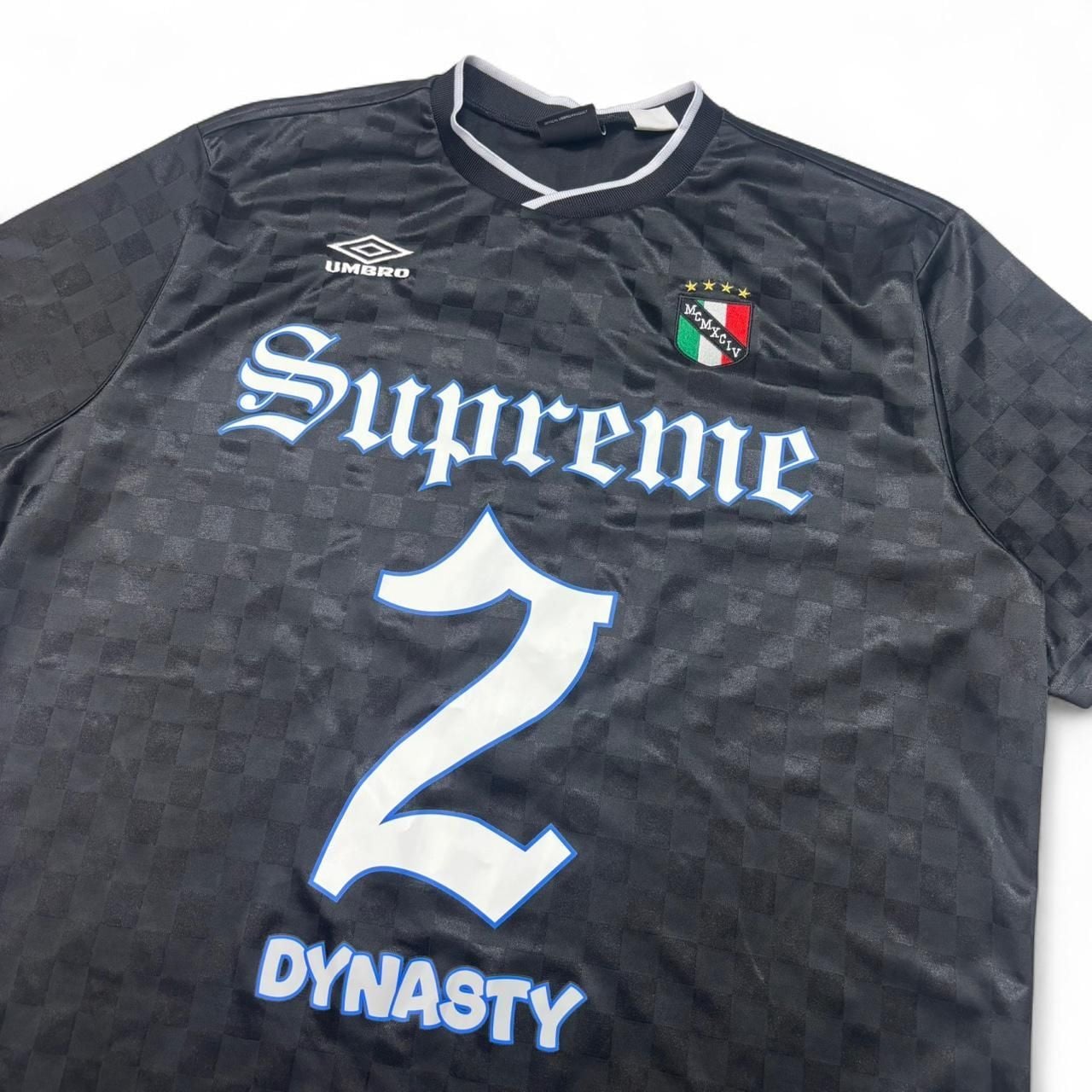 Supreme Umbro Dynasty Soccer Jersey Size XL Black White 22SS 3
