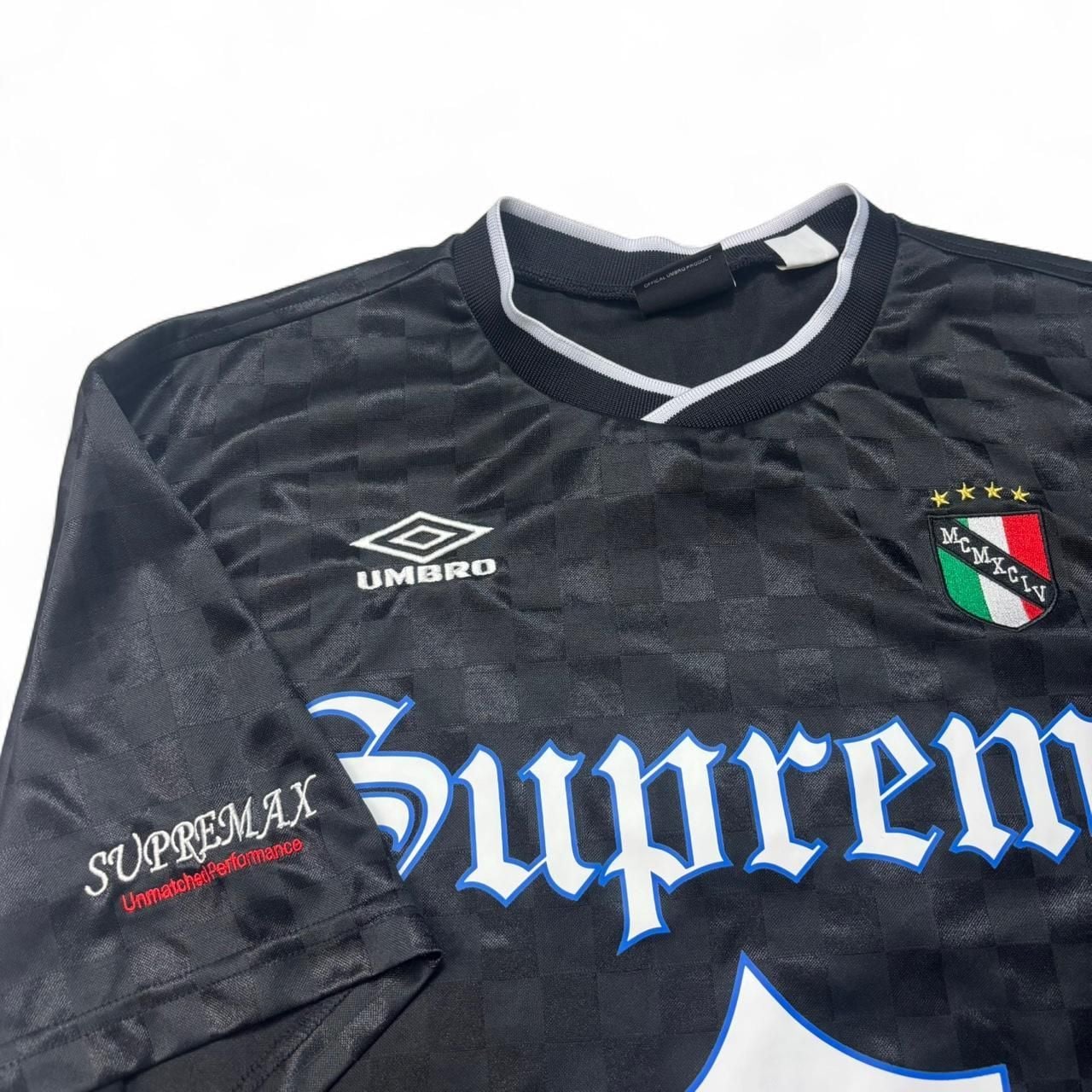 Supreme Umbro Dynasty Soccer Jersey Size XL Black White 22SS 4