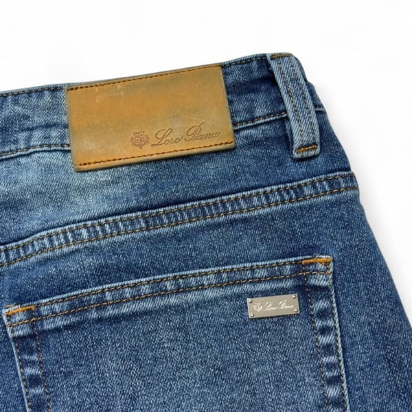 Loro Piana Kurashiki Denim Jeans 36 Blue 5 Pocket Quarona