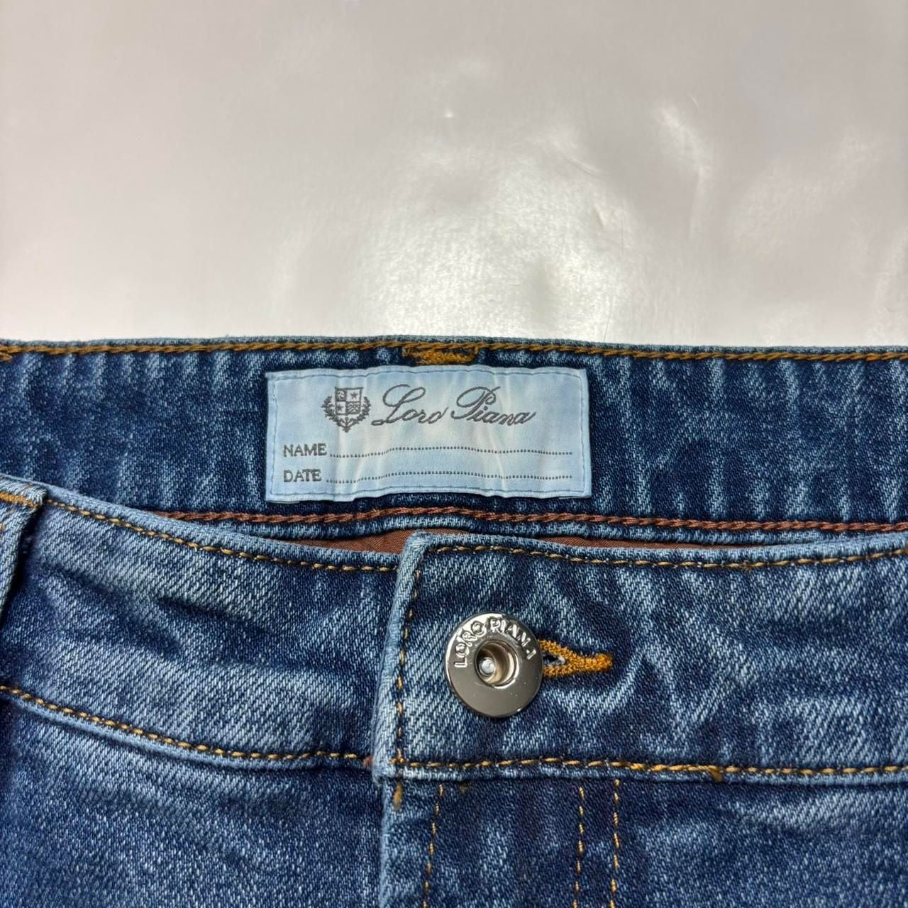 Loro Piana Kurashiki Denim Jeans 36 Blue 5 Pocket Quarona 6