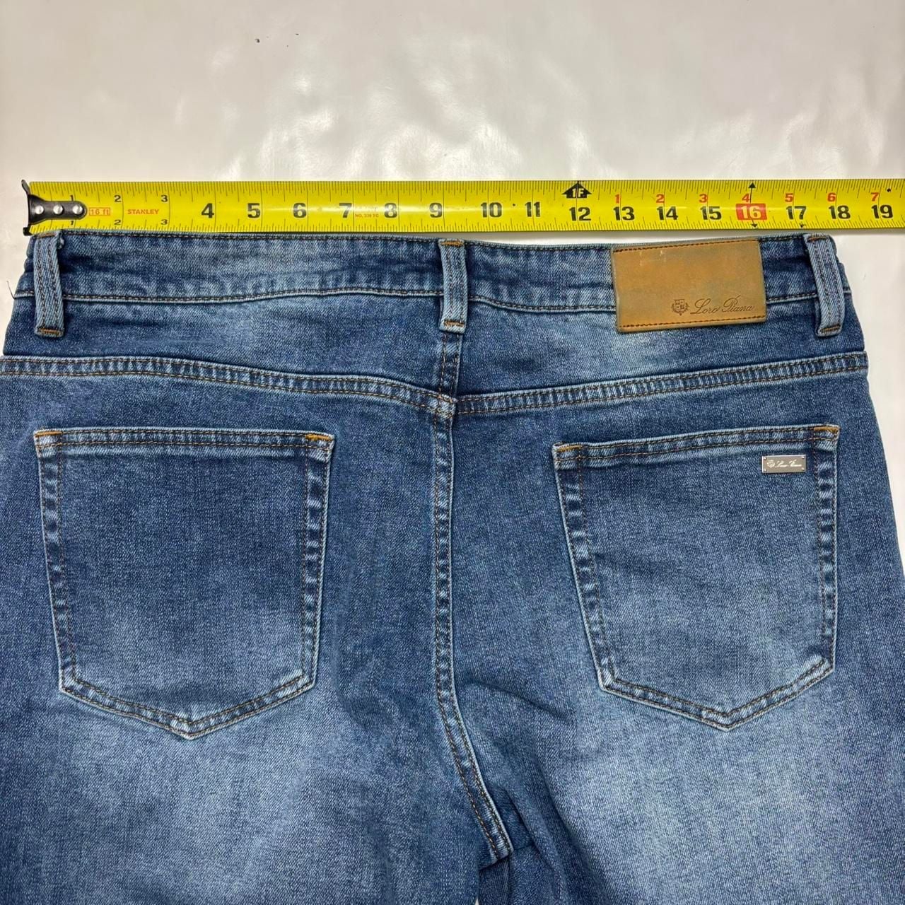 Loro Piana Kurashiki Denim Jeans 36 Blue 5 Pocket Quarona 8