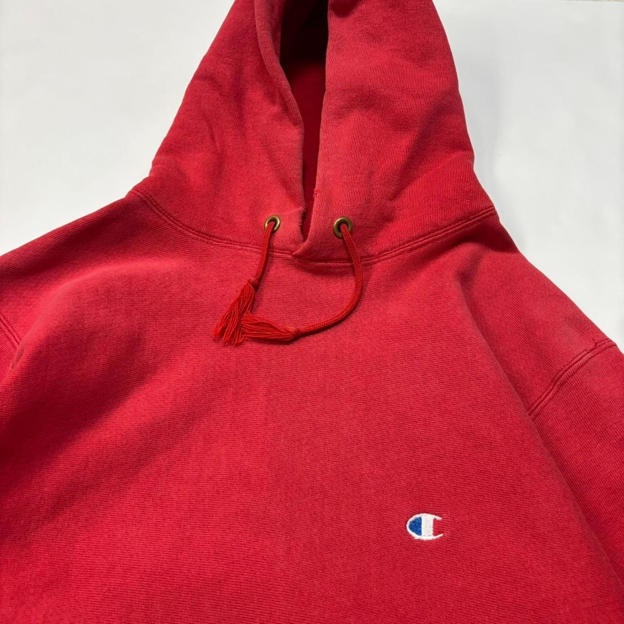 Champion Reverse Weave Warmup Hoodie Size Large Red 90/10 USA 4
