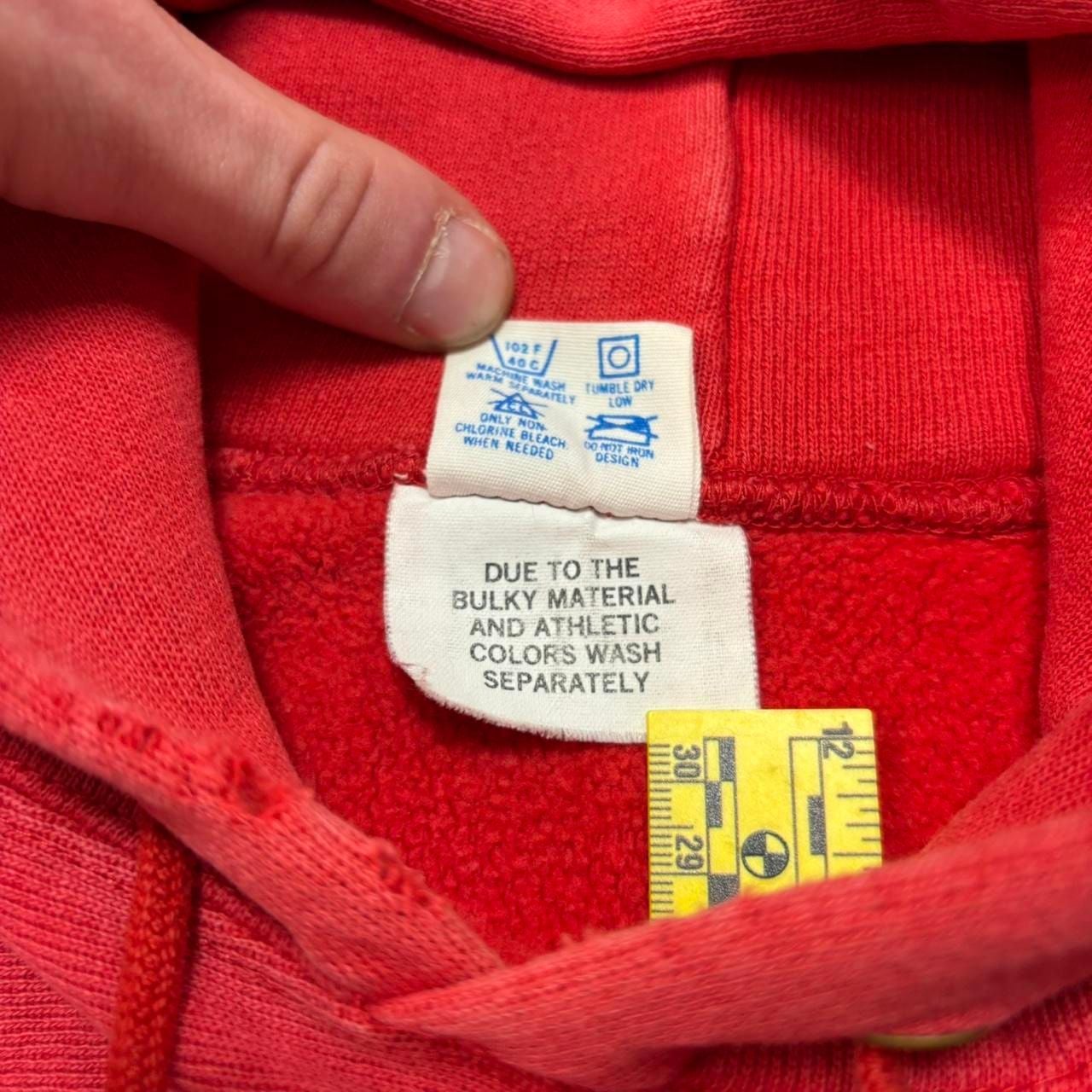 Champion Reverse Weave Warmup Hoodie Size Large Red 90/10 USA 6