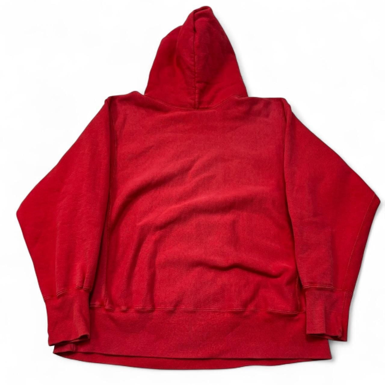 Champion Reverse Weave Warmup Hoodie Size Large Red 90/10 USA 7