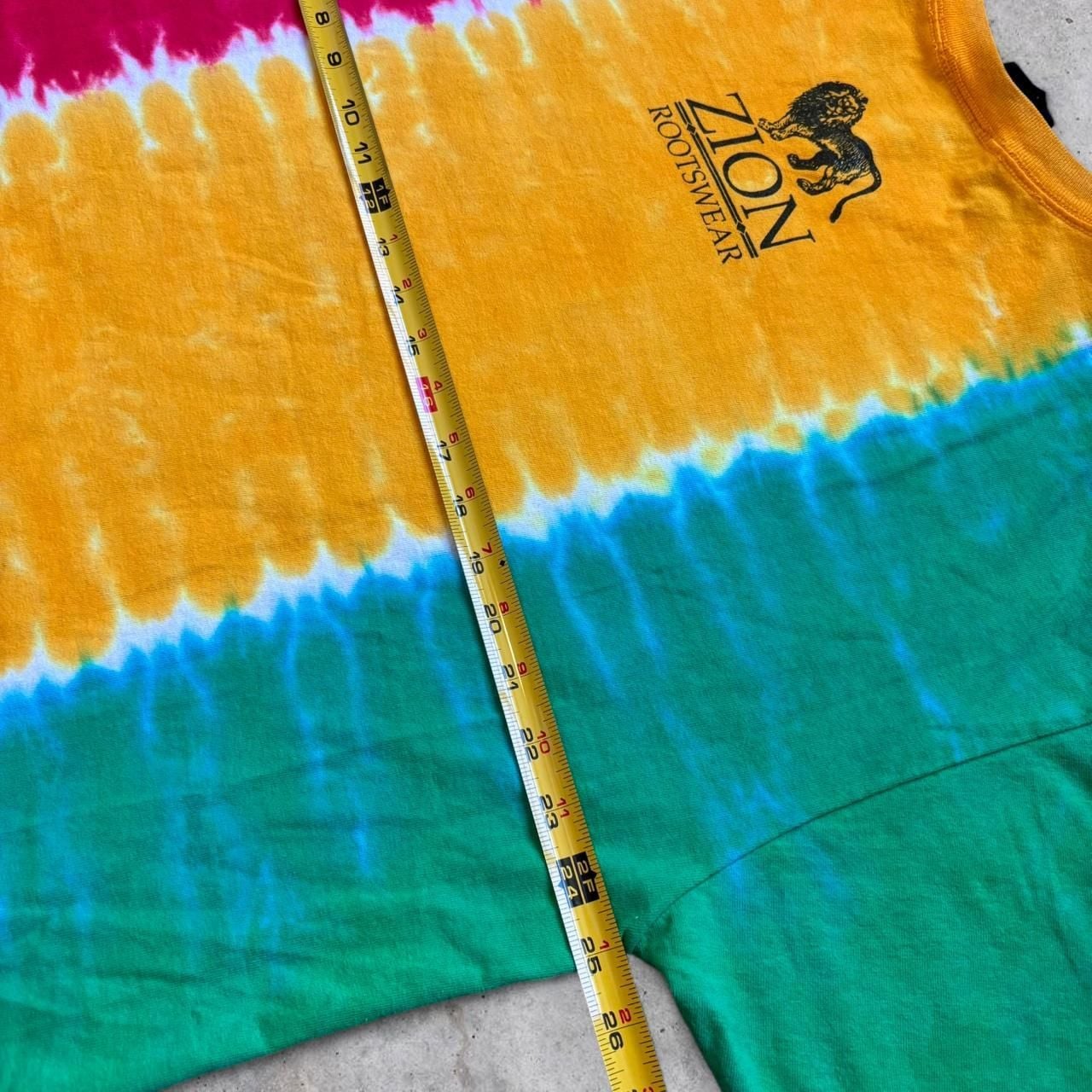 Zion Rootswear Bob Marley T-Shirt Size 1X 1999 Tie Dye Vintage 7