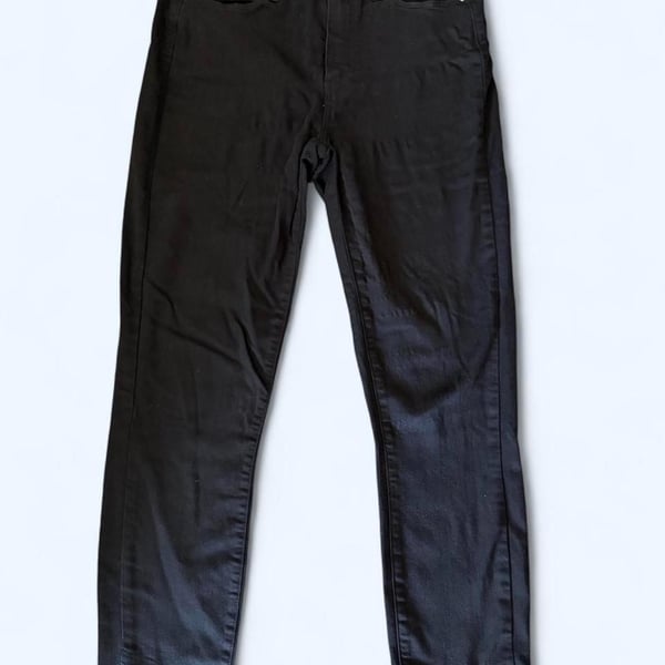 PAIGE Black Denim Skinny Jeans Size 28