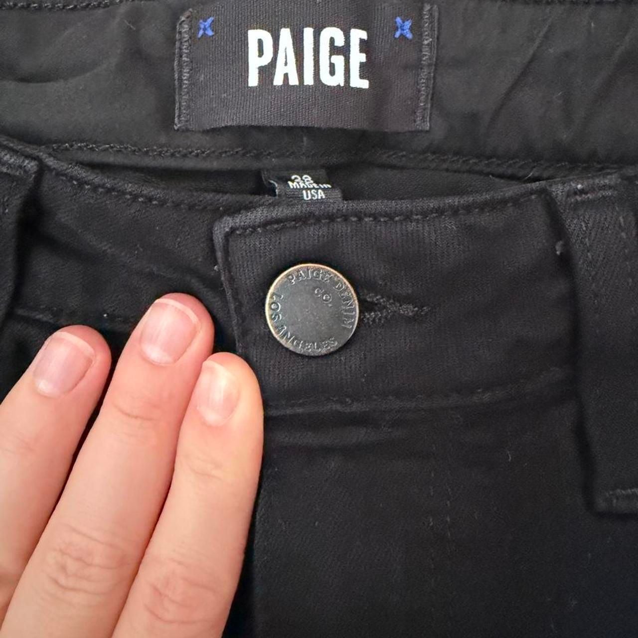 PAIGE Black Denim Skinny Jeans Size 28 6