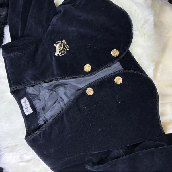 Conjunto de Terciopelo Vintage Celine Kids - 2 Piezas - Talla 90 (18-24M)