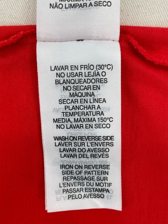 Lacoste Red Short Sleeve Crewneck Tee with Tape Detail 9