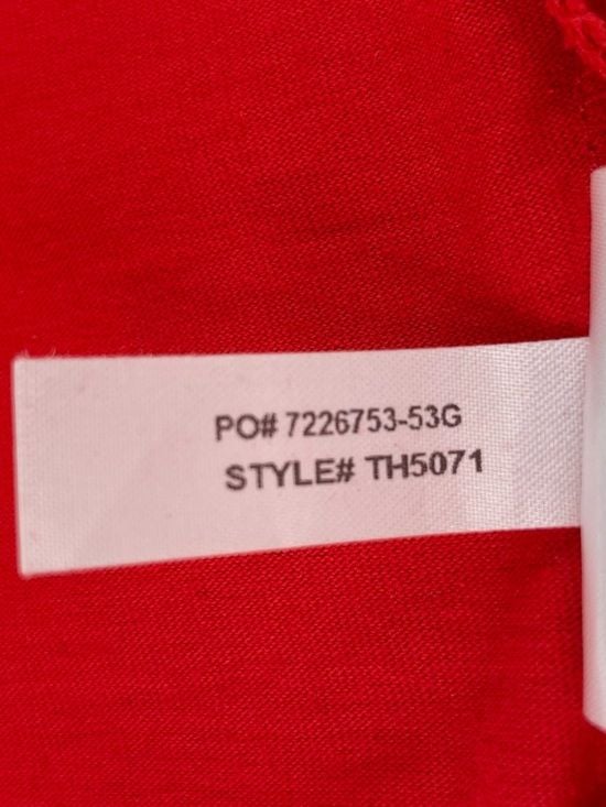 Lacoste Red Short Sleeve Crewneck Tee with Tape Detail 11