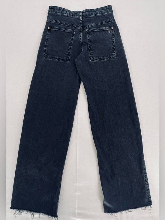 The Sport Cuff Mid-Rise Crop Wide-Leg Jeans by Pilcro 4