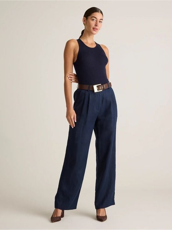 Quince 100% European Linen Pleated Trouser 3