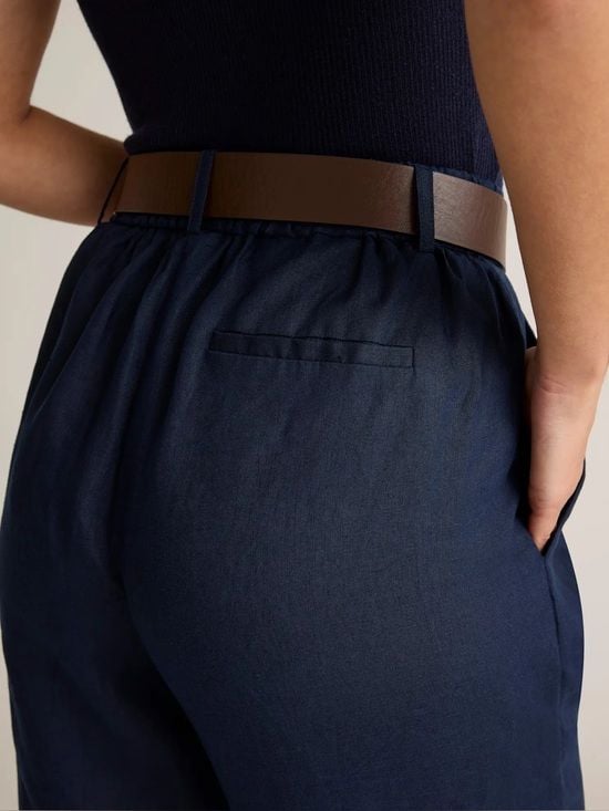 Quince 100% European Linen Pleated Trouser 4