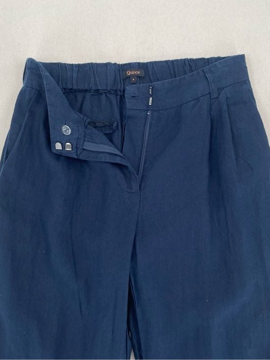 Quince 100% European Linen Pleated Trouser 8