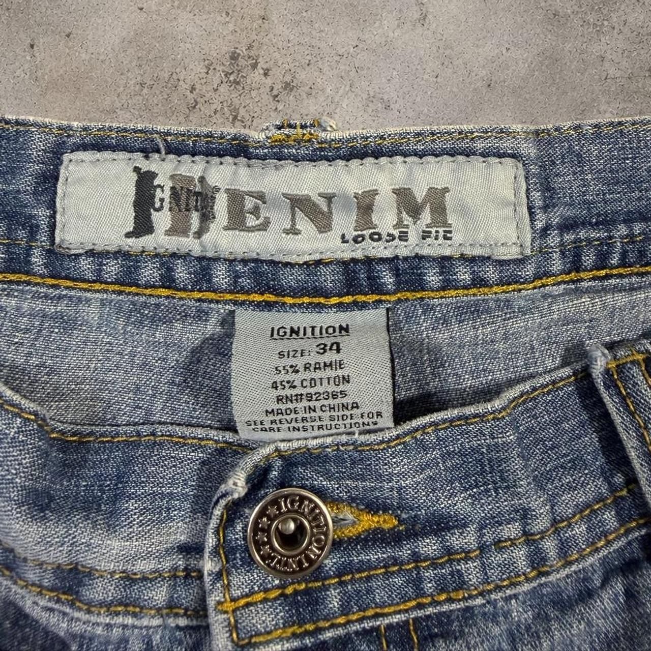 Ignition Denim Jorts Size 34 Y2K Baggy Cargo Shorts 4