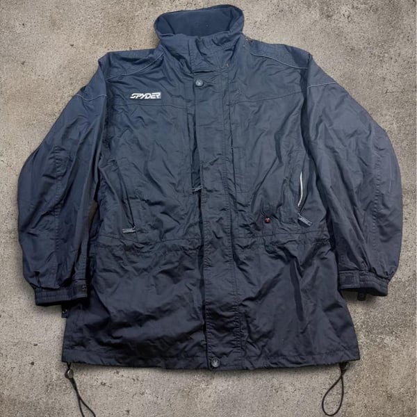 Spyder XT Ski Jacket Size M Black Y2K Vintage Gorpcore