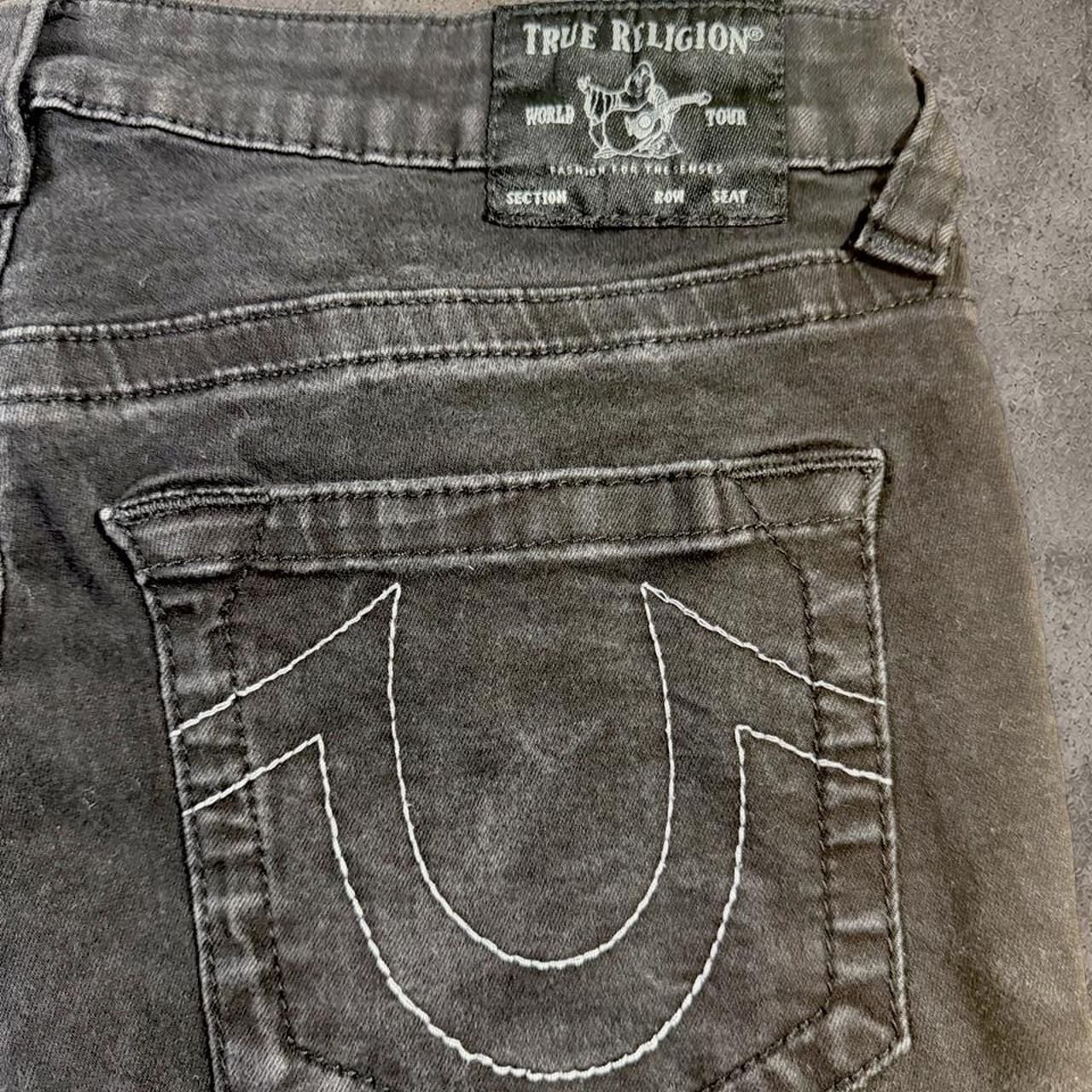 True Religion Jennie Curvy Super Skinny Size 33 Black Jeans 3