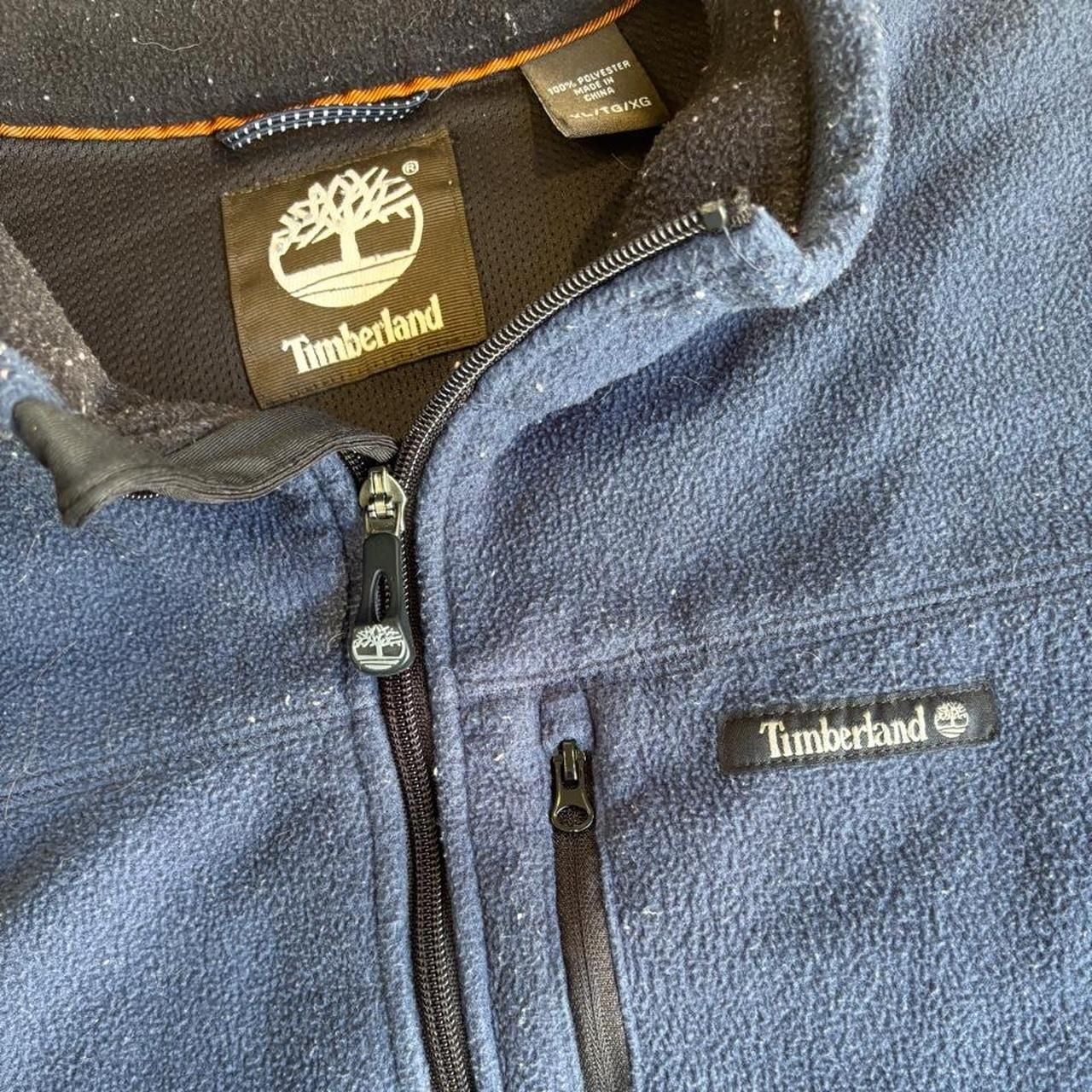 Timberland Full Zip Fleece Jacket Size XL Blue Polyester 3