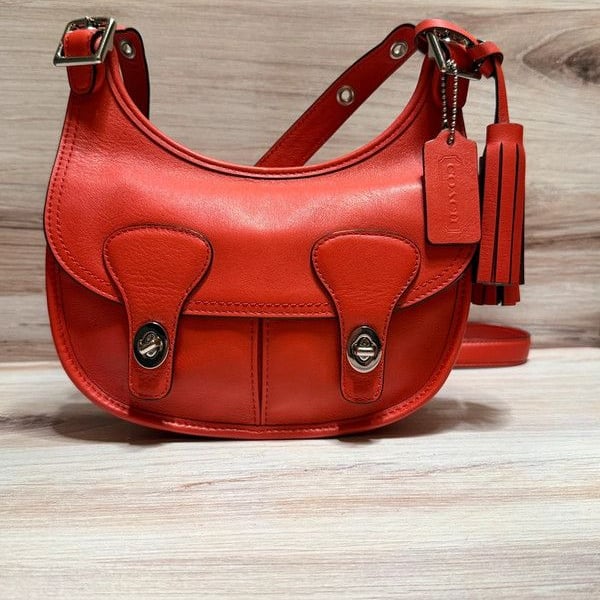 Coach Legacy Amanda Red Leather Cross-body 19925 Pristine