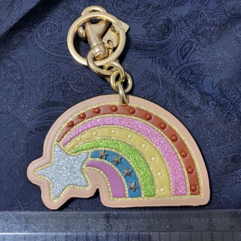 Coach Embellished Rainbow Shooting Star Bag Charm (Style No. 27254) 3