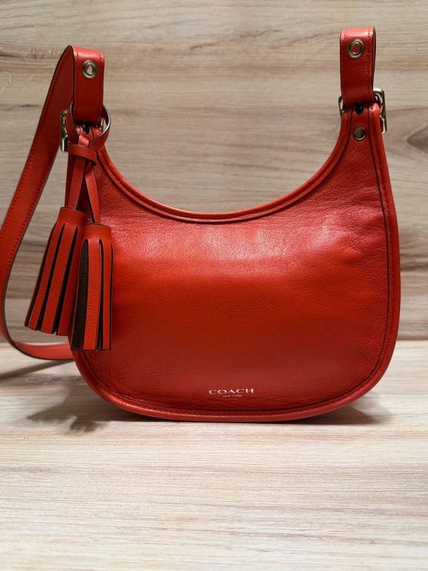 Coach Legacy Amanda Red Leather Cross-body 19925 Pristine 5