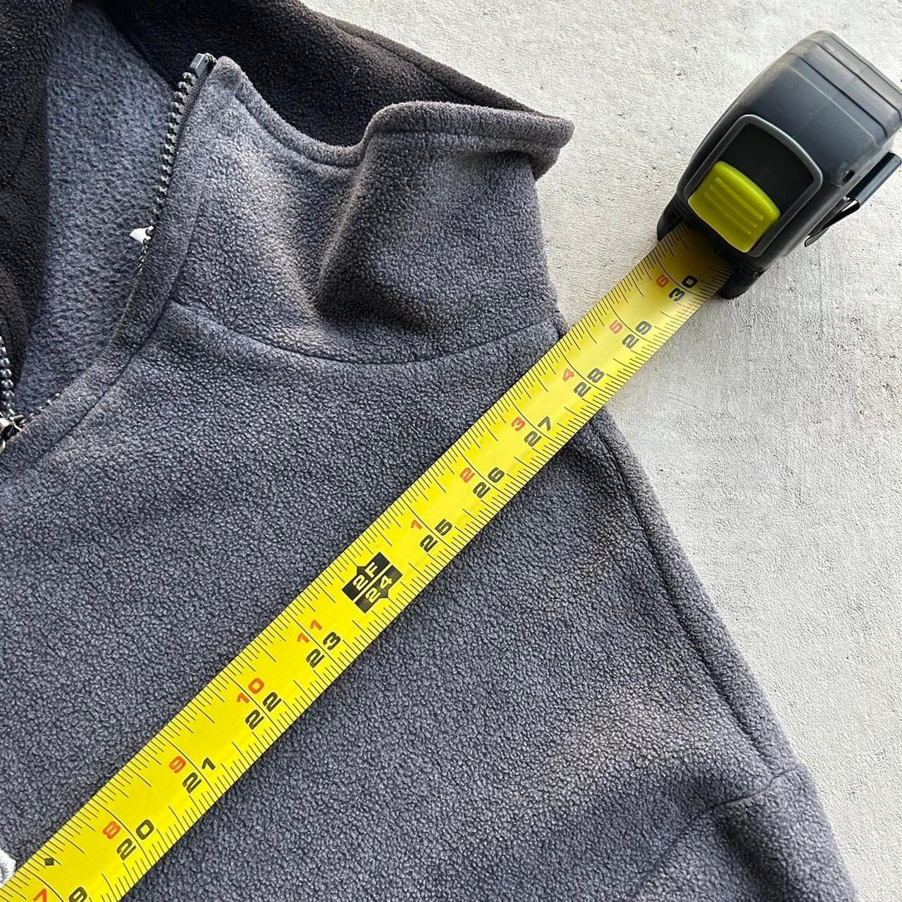 JNCO Fleece Quarter Zip Size L Grey Pullover Sweatshirt 6