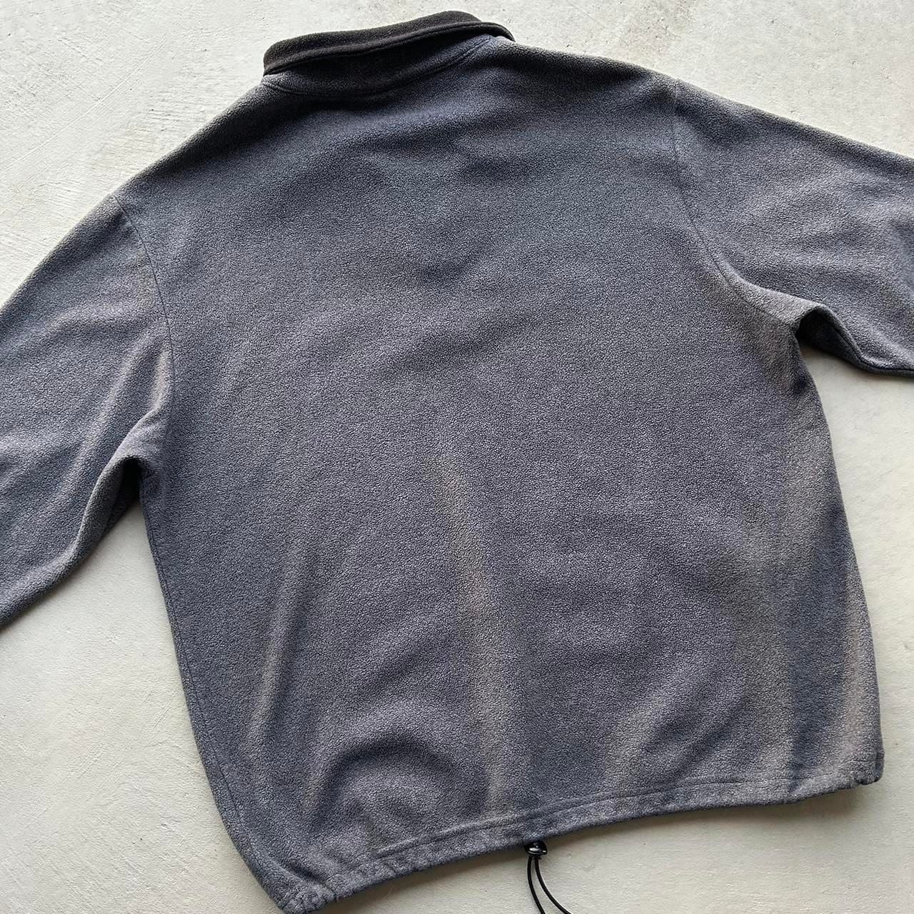 JNCO Fleece Quarter Zip Size L Grey Pullover Sweatshirt 7