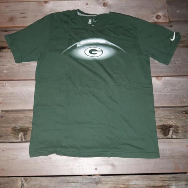 Nike Green Bay Packers T-Shirt Size L Green Football NFL Team Apparel