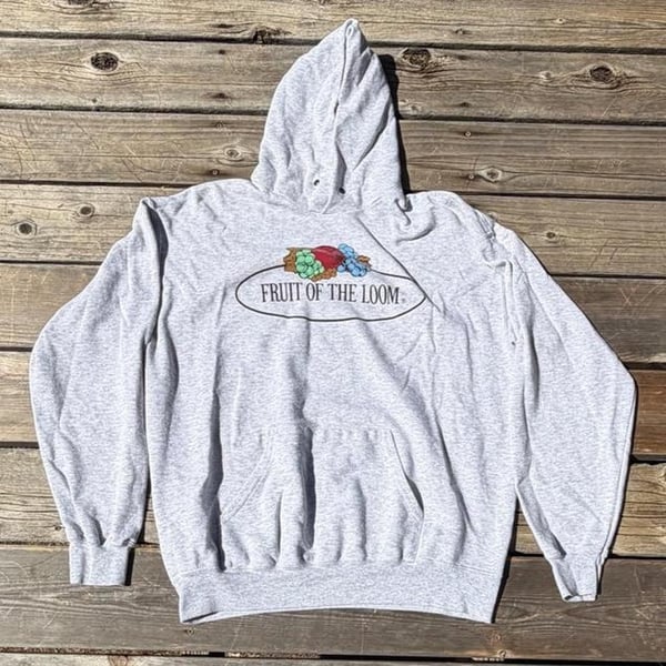 Fruit of the Loom Classic Hoodie Size XL Heather Gray