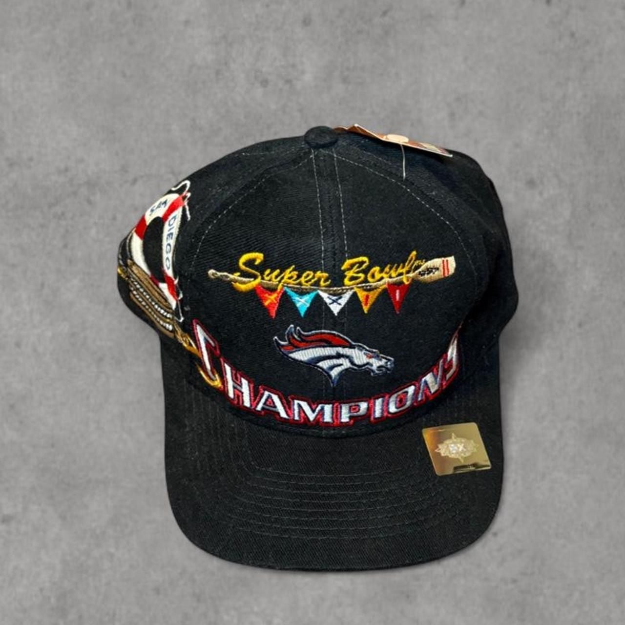 Logo Athletic Denver Broncos Super Bowl XXXII Snapback Hat 2