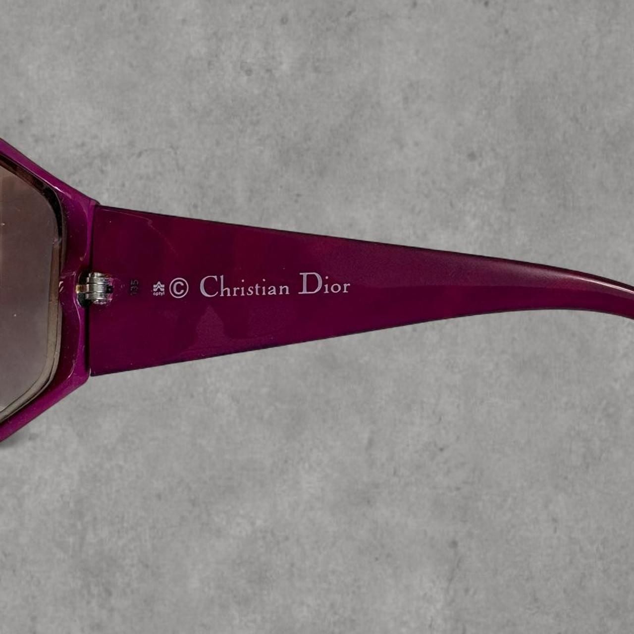 Christian Dior 2435 Sunglasses Purple Tortoise Butterfly Designer Luxury 7