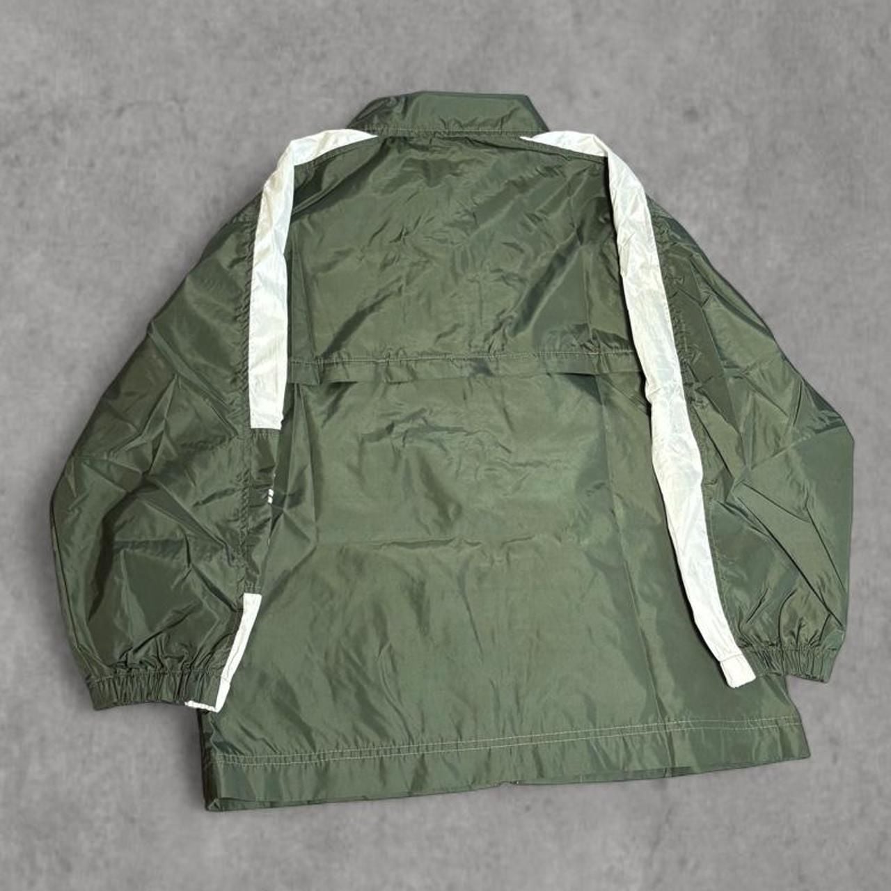 Nike Vintage Windbreaker Jacket Size M Green White 90s 3