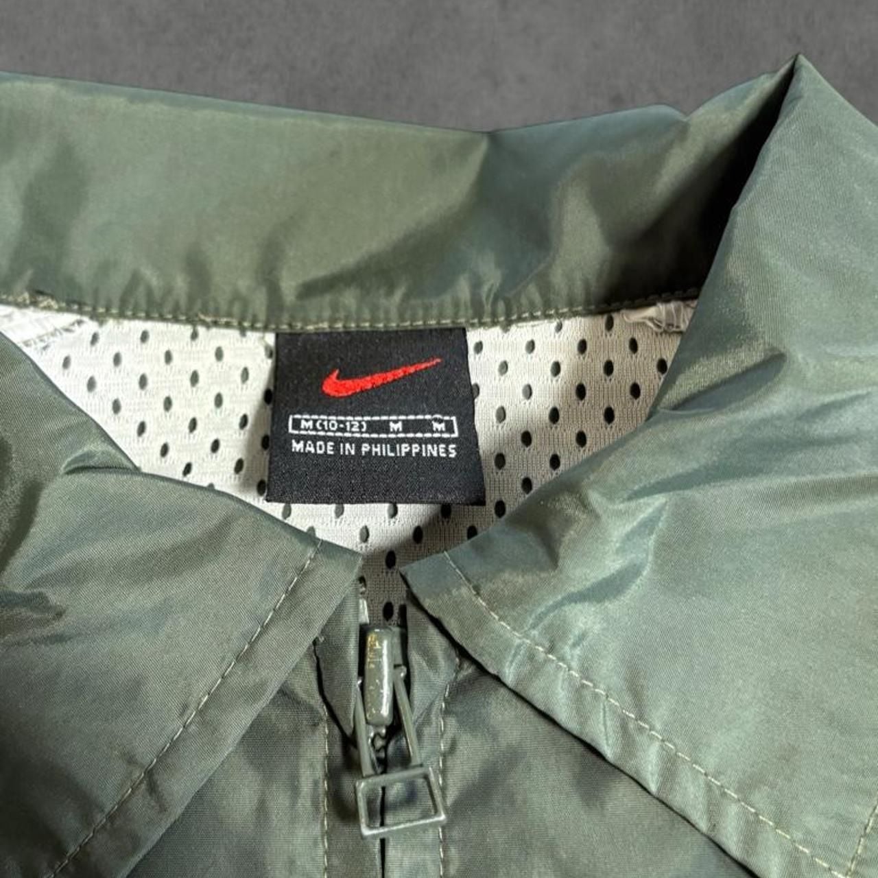 Nike Vintage Windbreaker Jacket Size M Green White 90s 4