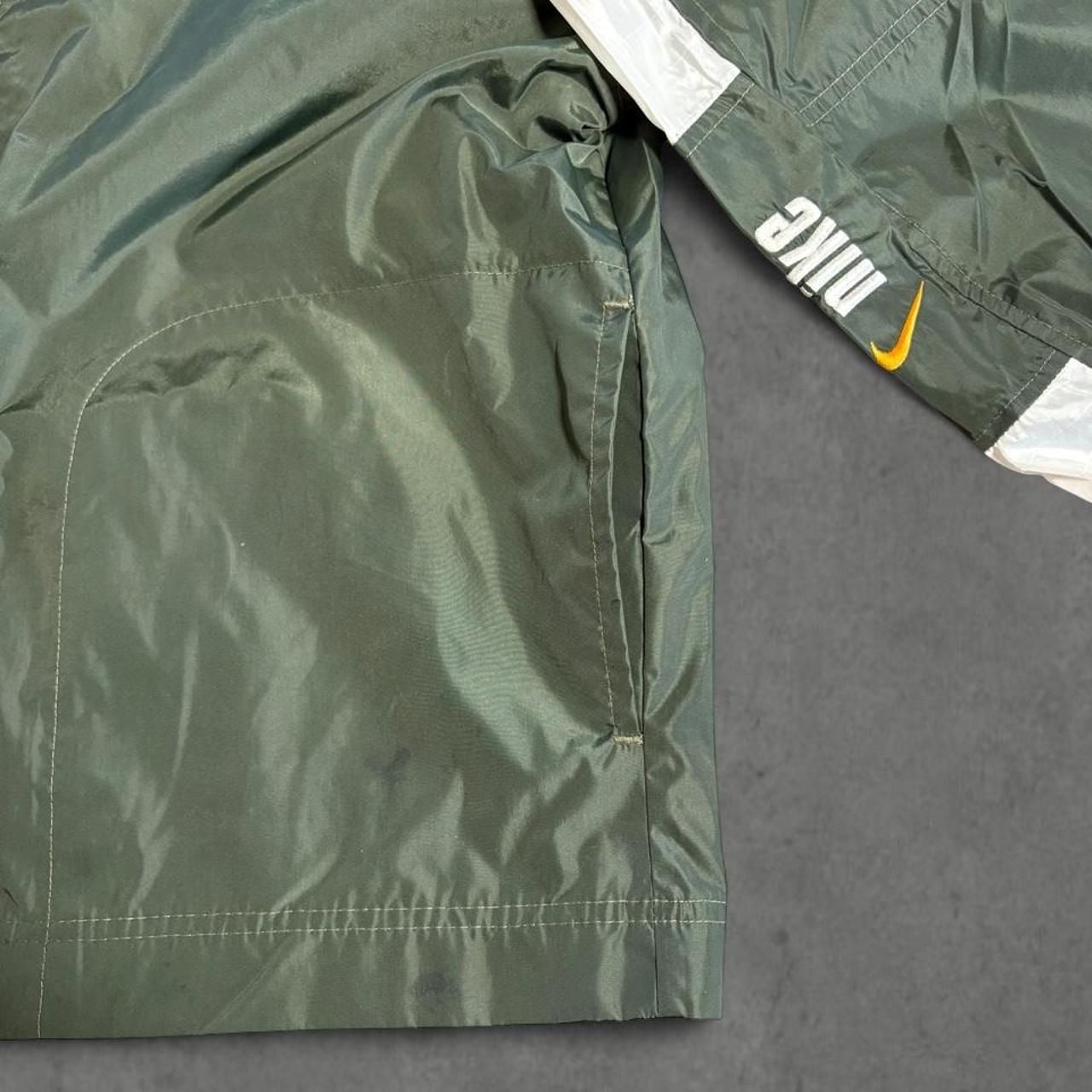 Nike Vintage Windbreaker Jacket Size M Green White 90s 5