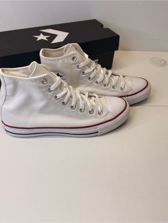 Converse Chuck Taylor All Star Hi Optical White Canvas Sneakers Women’s 10 NIB 5
