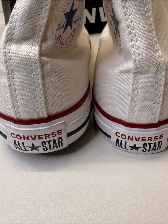 Converse Chuck Taylor All Star Hi Optical White Canvas Sneakers Women’s 10 NIB 9