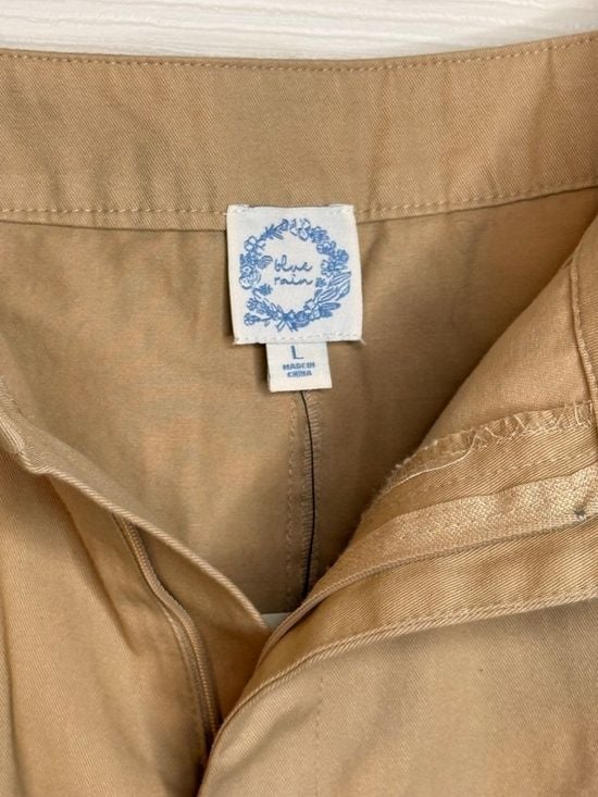 Francesca’s Cargo Mini Skirt Size Large NWT Khaki Utility Pocket A-Line 8
