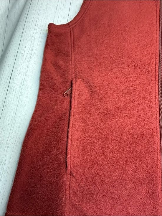 Columbia Steens Mountain Fleece Vest Men’s Medium Red Full Zip XM1024 9