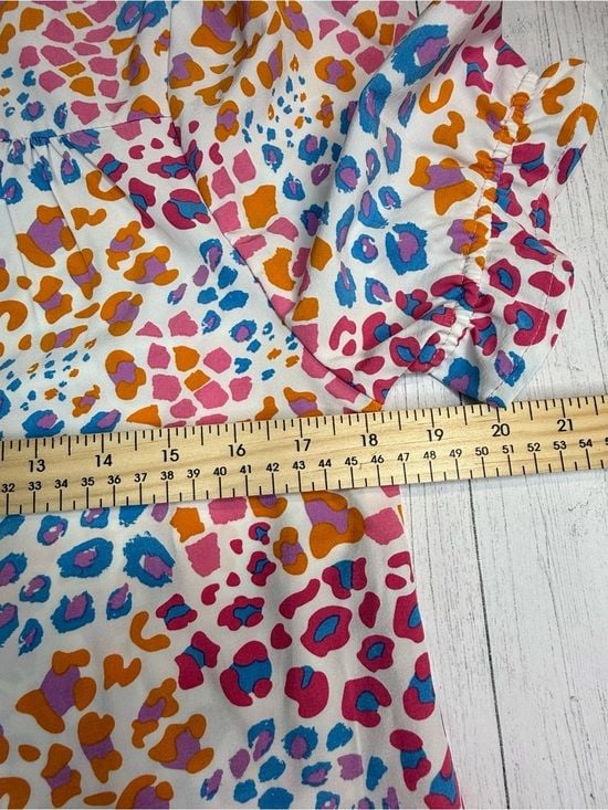 Michelle McDowell Sutton Top Wild Safari Multi Leopard Blouse XS NWT 11