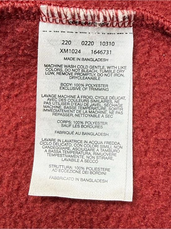 Columbia Steens Mountain Fleece Vest Men’s Medium Red Full Zip XM1024 13